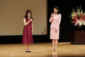 ゲストの紺野美沙子さんと中村由利子さん