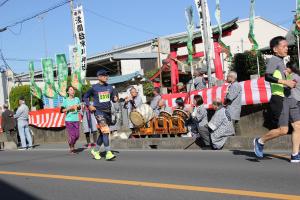 祭囃子で応援