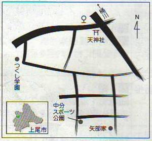 上尾の古い地名を歩こう38地図