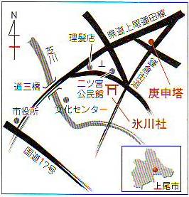 上尾の古い地名を歩こう33地図