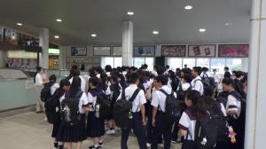 修学旅行前出発