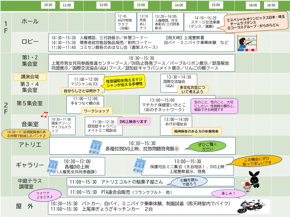 タイムスケジュール