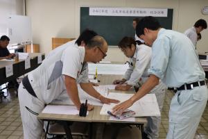 机上訓練(管路復旧班)