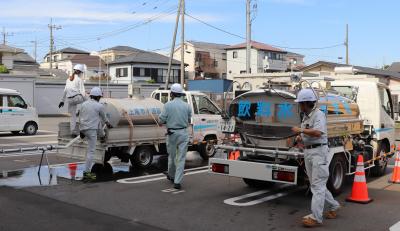 給水車応急給水訓練