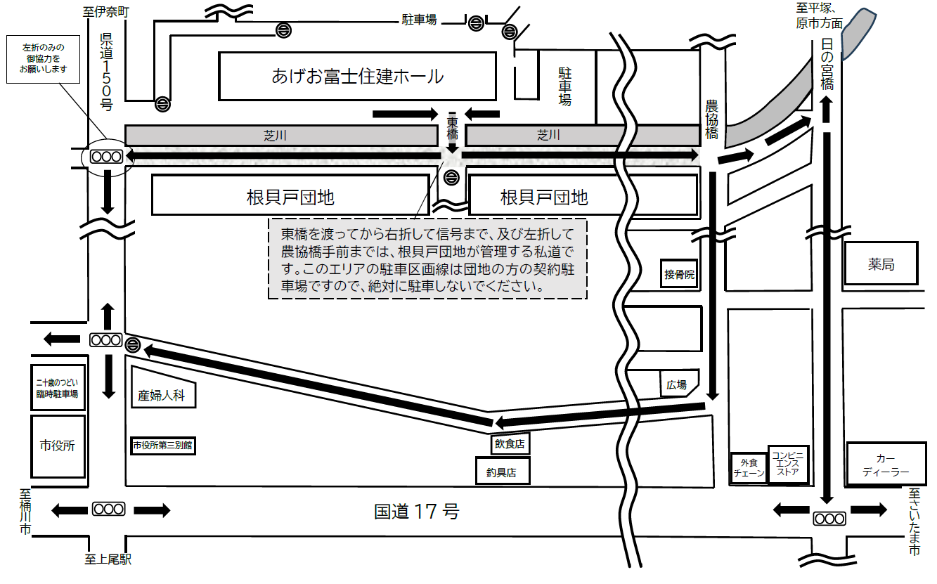 周辺道路案内図