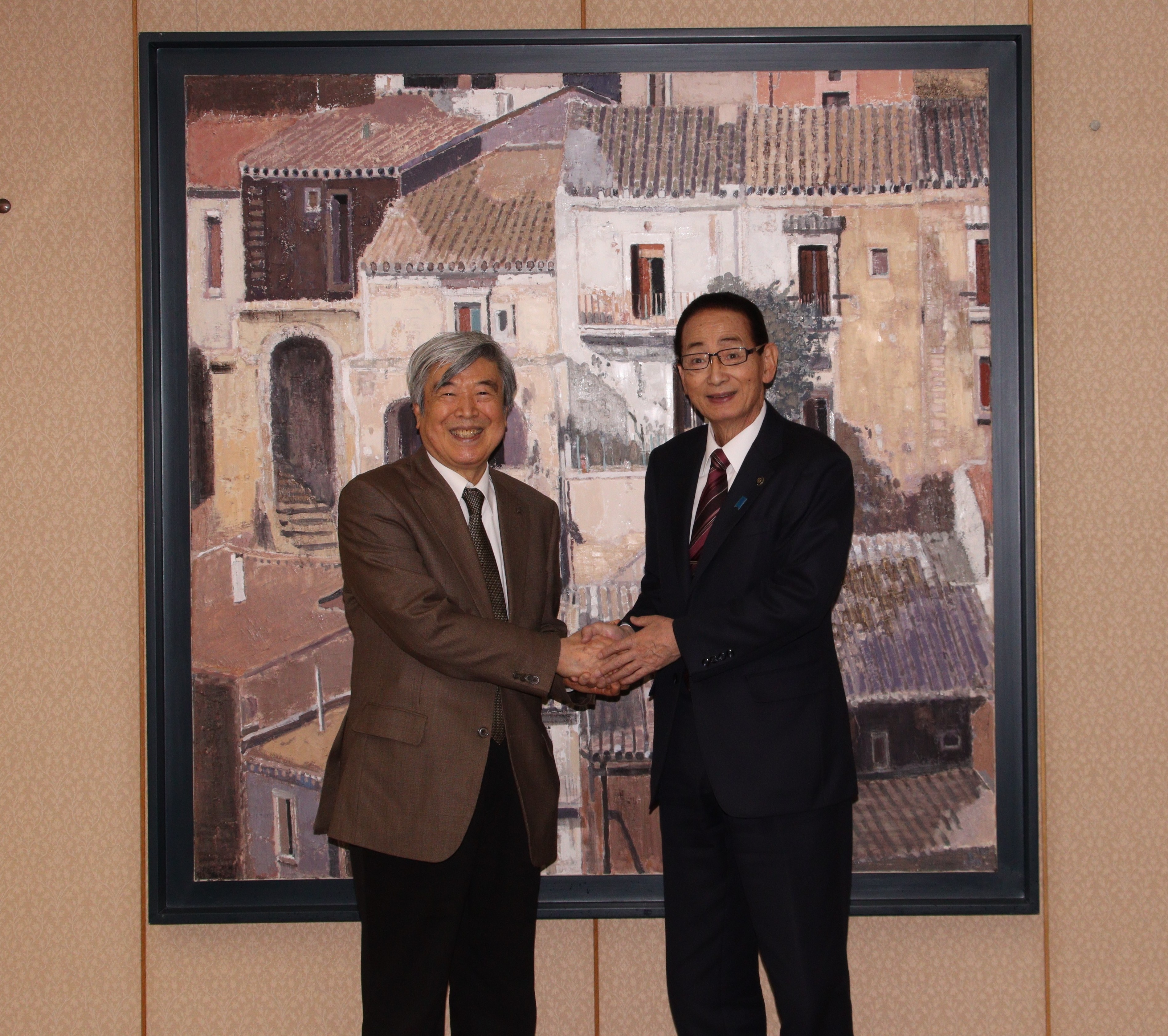 前原喜好さんと畠山市長の写真