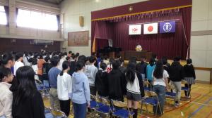 卒業証書授与式予行