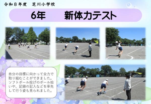 6年　新体力テスト