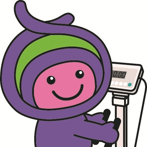 体組成計に乗るアッピー