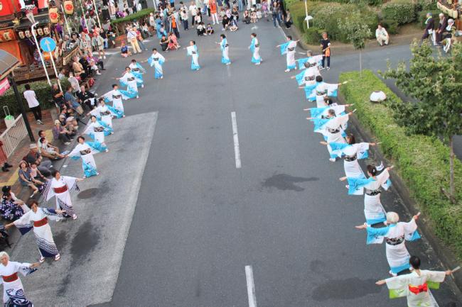 民謡輪踊りの披露
