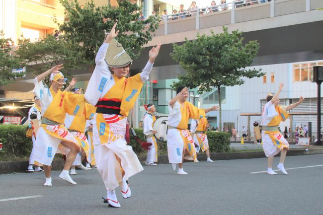 阿波踊りの披露