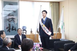 浅海選手挨拶