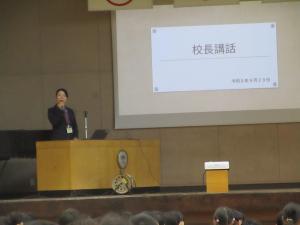 全校集会(10月)2