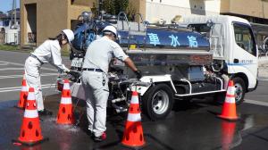 給水車応急給水訓練