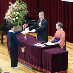 卒業証書授与式の様子