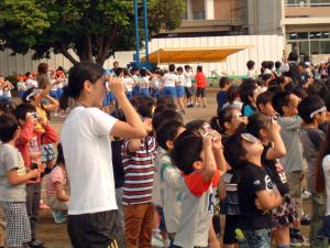 中央小学校の観察の様子