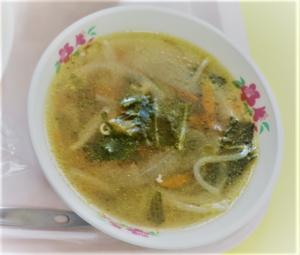 （画像）チンゲンサイのスープ
