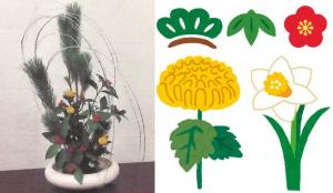 お正月の生け花イメージ