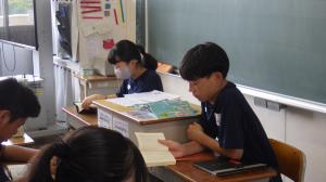 朝読書の様子