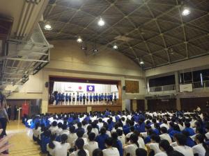 各部長登壇の写真