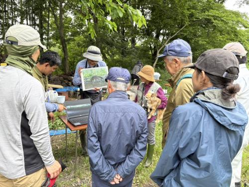 みんなでセンサーカメラを確認しました
