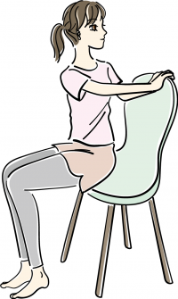 椅子ヨガ