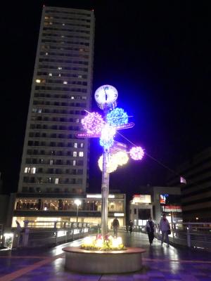 時計のイルミネーション