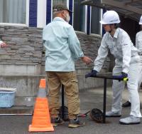 管洗浄実技状況