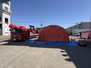 エアーテント設営訓練