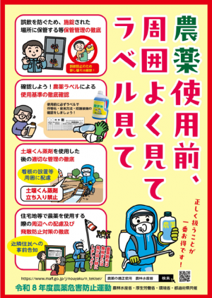 農薬適正使用啓発ポスター