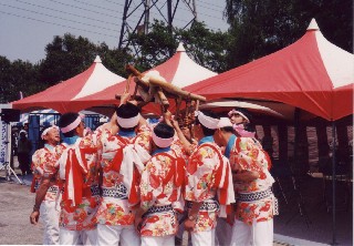 藤波の餅つき踊り－1