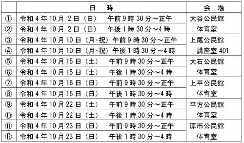 日程