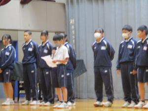 各学年代表