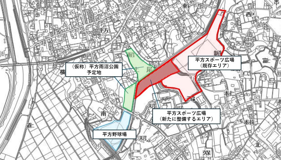 平方スポーツ広場図